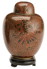 Amber Cloisonne Urn